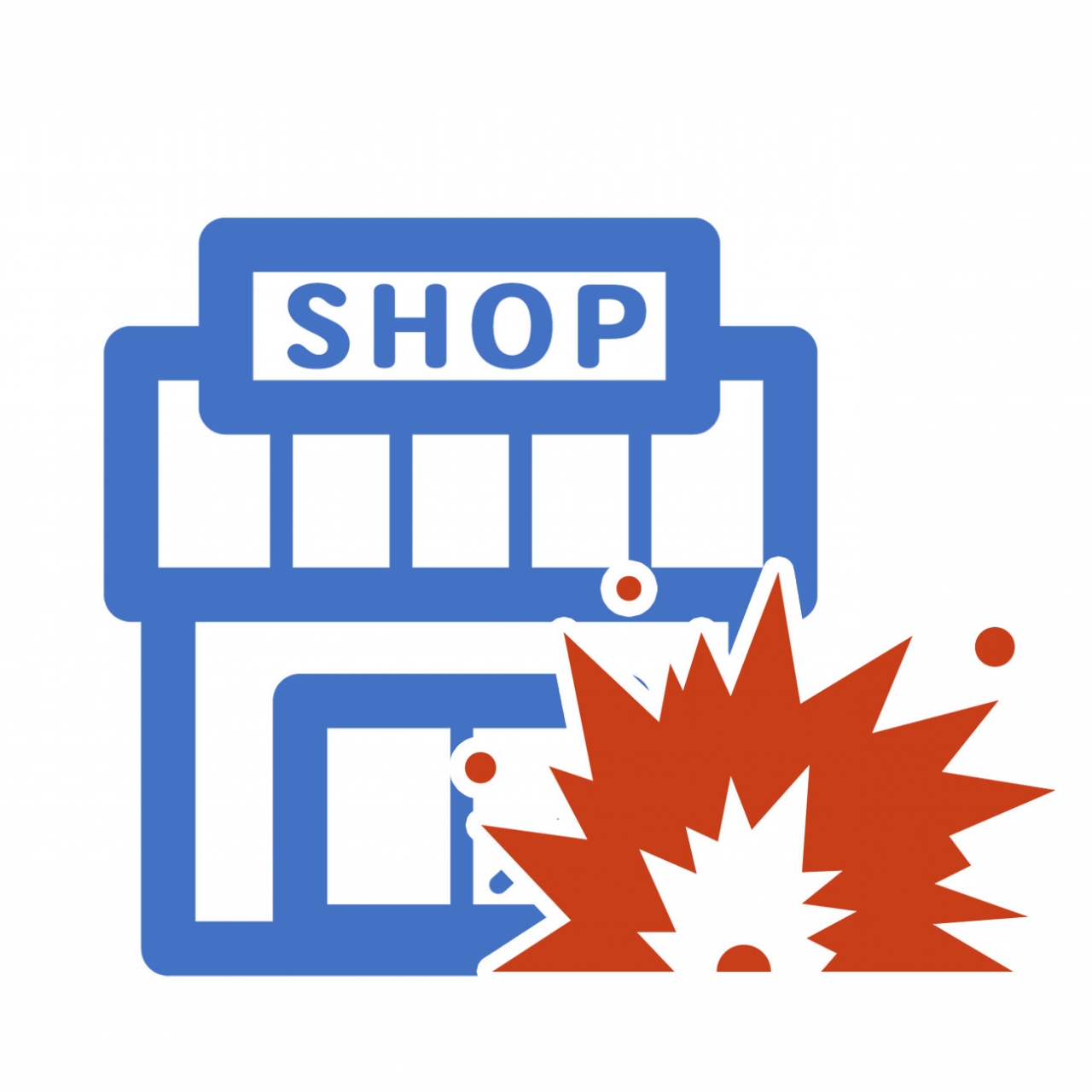 店舗でガス爆発