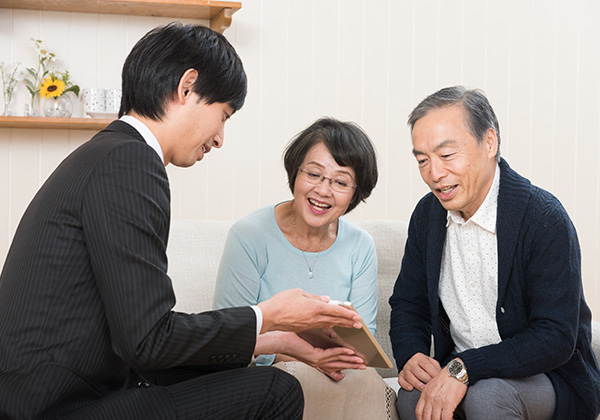 老夫婦との打ち合わせ